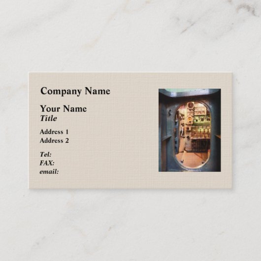 Carte De Visite Trappe de sous-marin (Devant)