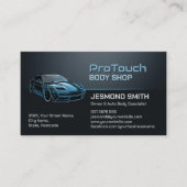 Carte De Visite Travail de carrosserie automobile moderne et éléga (Devant)