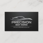 Carte De Visite Travail de carrosserie automobile moderne et éléga (Devant)