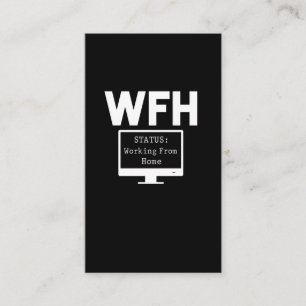 Carte De Visite Travail de la maison Funny bureau à domicile Fiè