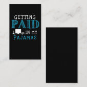 Carte De Visite Travail de la maison Funny travail à domicile (Devant / Derrière)