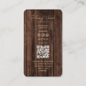 Carte De Visite Travail de menuiserie moderne bois Brown (Dos)