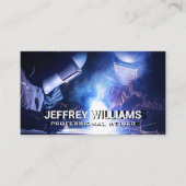 Carte De Visite Travail des soudeurs | Rivets métalliques (Devant)