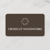 Carte De Visite Travail du bois (Dos)