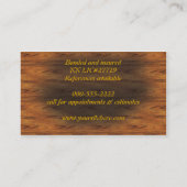 Carte De Visite travail du bois (Dos)