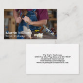 Carte De Visite Travail du bois de charpentier (Devant / Derrière)