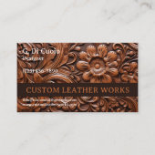 Carte De Visite Travail du cuir (Devant)
