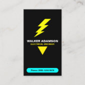 Carte De Visite (Travail électrique Code QR Lightning) Électricien (Devant)