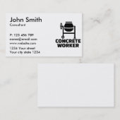 Carte De Visite Travailleur concret (Devant / Derrière)