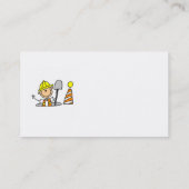 Carte De Visite Travailleur de la construction en T-shirts et (Dos)
