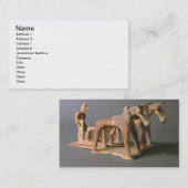 Carte De Visite Travailleur, de la tombe de princesse Nefertiabet, (Devant / Derrière)