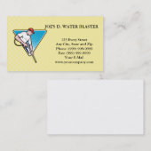 Carte De Visite Travailleur de lavage de sableuse de l'eau de (Devant / Derrière)