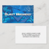 Carte De Visite Travailleur de laveuse de pression | Bulles de sav (Devant / Derrière)