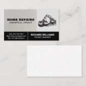 Carte De Visite Travailleur qualifié | Véhicule de construction co (Devant / Derrière)