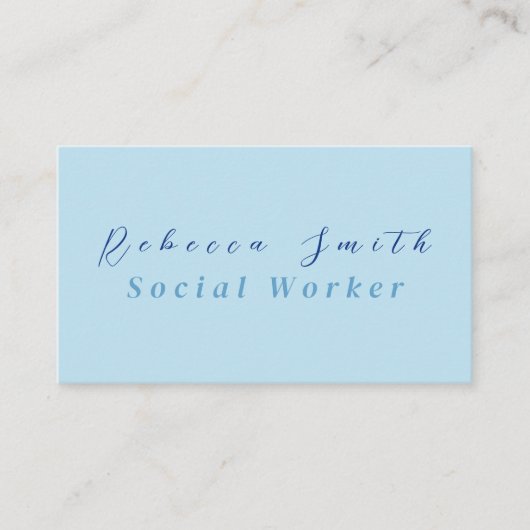 Carte De Visite Travailleur social (Devant)