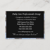 Carte De Visite Travailleur social faisant confiance à la (Dos)