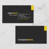 Carte De Visite Travailleur social - Grille Twill moderne (Devant / Derrière)