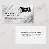 Carte De Visite Travailleurs cols bleus | Outils de constructeur | (Devant / Derrière)