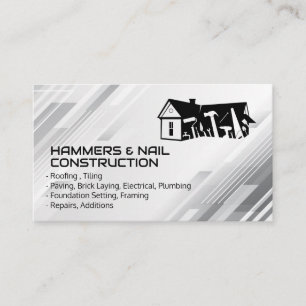 Carte De Visite Travailleurs cols bleus Outils de constructeur