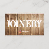 Carte De Visite Travailleurs du bois Joinery Modèles (Dos)