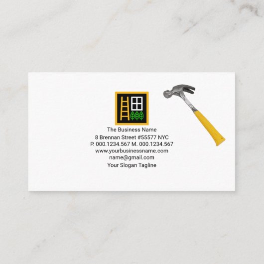 Carte De Visite Travaux de maçonnerie en briques anciens (Dos)