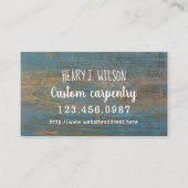 Carte De Visite Travaux de menuiserie Améliorations de l'industrie (Devant)