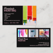 Carte De Visite Travaux de peinture murale intérieure de la maison (Devant / Derrière)