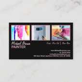 Carte De Visite Travaux de peinture murale intérieure de la maison (Dos)