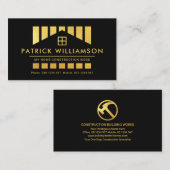 Carte De Visite Travaux de profilage de la maison d'or (Devant / Derrière)