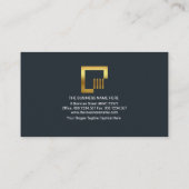 Carte De Visite Travaux de profilage des barres grises (Dos)