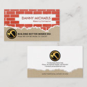 Carte De Visite Travaux de rénovation de plâtre de ciment en briqu (Devant / Derrière)