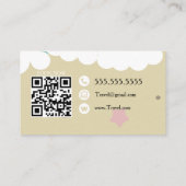 Carte De Visite Travel Advisor Consultant Agency Beach (Dos)