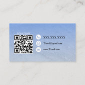 Carte De Visite Travel Advisor Consultant Agency Beach (Dos)