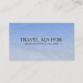 Carte De Visite Travel Advisor Consultant Agency Islands (Devant)