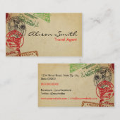 Carte De Visite Travel Agent (Devant / Derrière)
