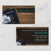 Carte De Visite Travel Agent (Devant / Derrière)