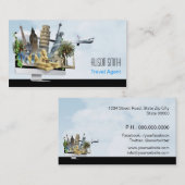 Carte De Visite Travel Agent (Devant / Derrière)
