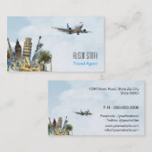 Carte De Visite Travel Agent (Devant / Derrière)