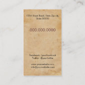 Carte De Visite Travel Agent (Dos)