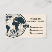 Carte De Visite Travel Blogger Card (Dos)