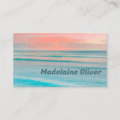 Carte De Visite Travel Ocean Sky Blue Modern (Devant)