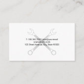 Carte De Visite Traverses | Métallique brossé (Dos)