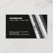 Carte De Visite Tread Marks on Dark Canvas (Dos)