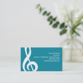 Carte De Visite Treble Clef Music Enseignant Studio Music Conducte (Debout devant)