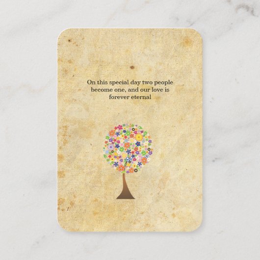 Carte De Visite Tree of Life (Dos)