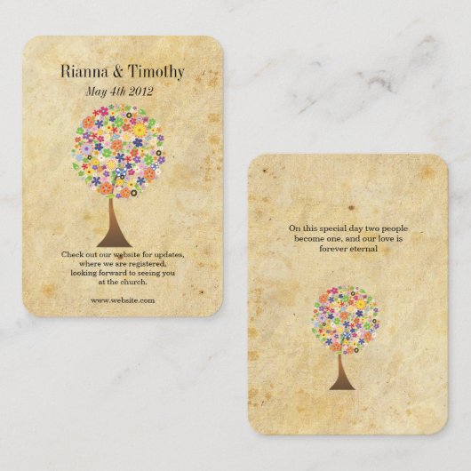 Carte De Visite Tree of Life (Devant / Derrière)