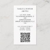 Carte De Visite Tree Of Life QR Code (Dos)