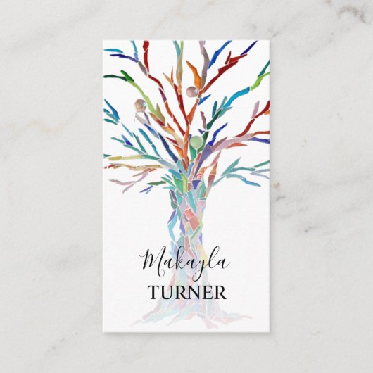 Carte De Visite Tree Of Life QR Code (Devant)