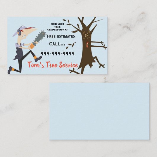 Carte de visite Tree Service II (Devant / Derrière)