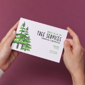Carte De Visite Tree Services Standard, 3.5" x 2.0 "Business Card